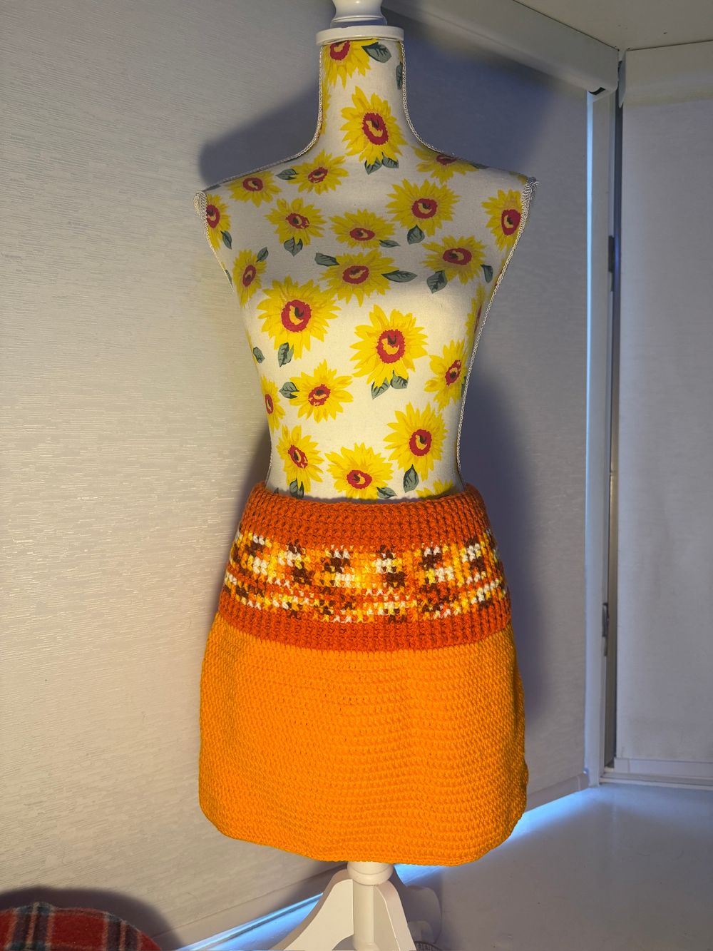 Variegated Orange Skirt