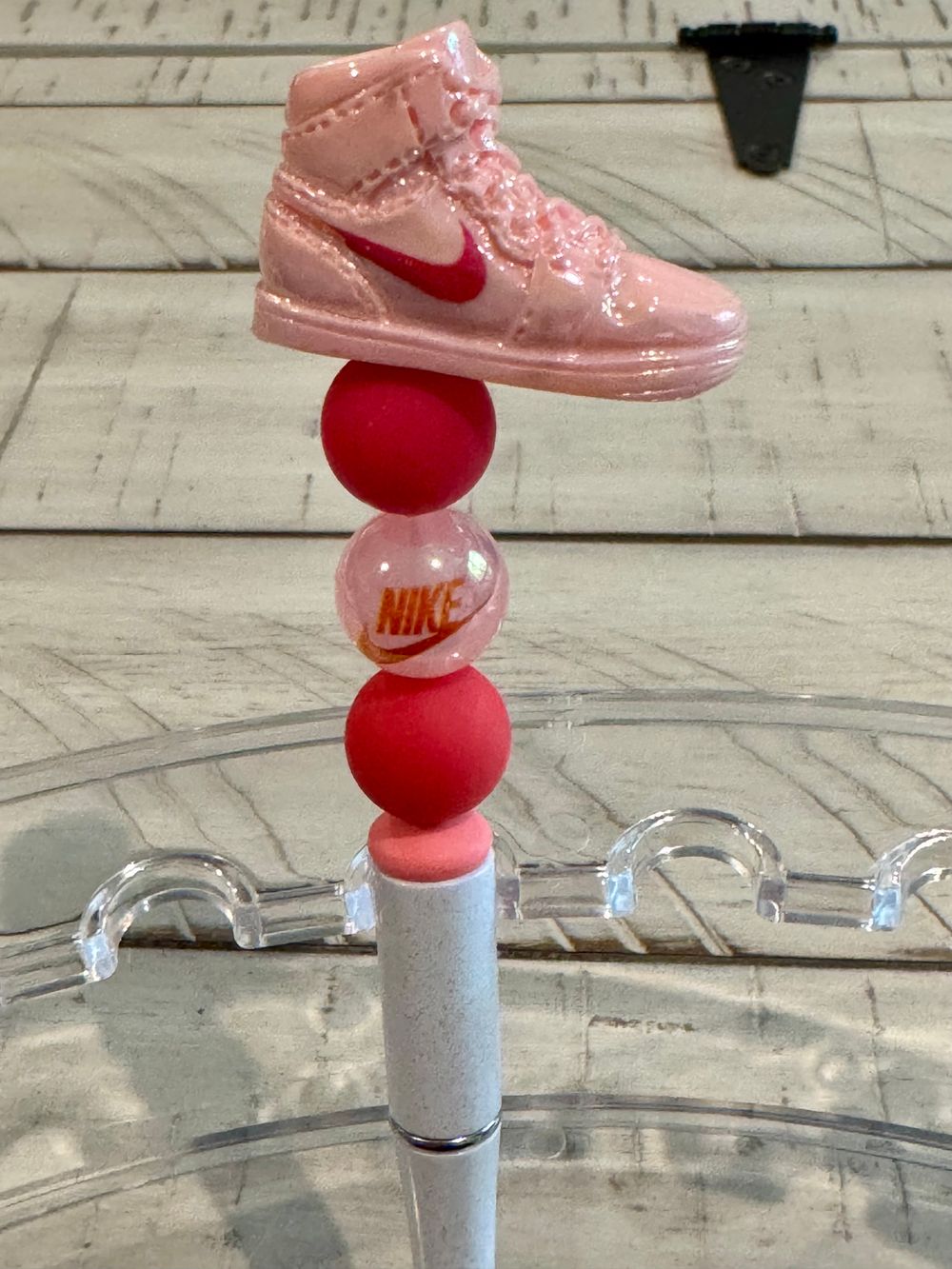 Pink Sneaker Beaded Pen