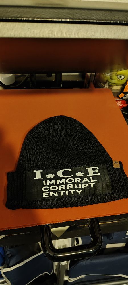 ICE Immoral Corrupt Entity beanie