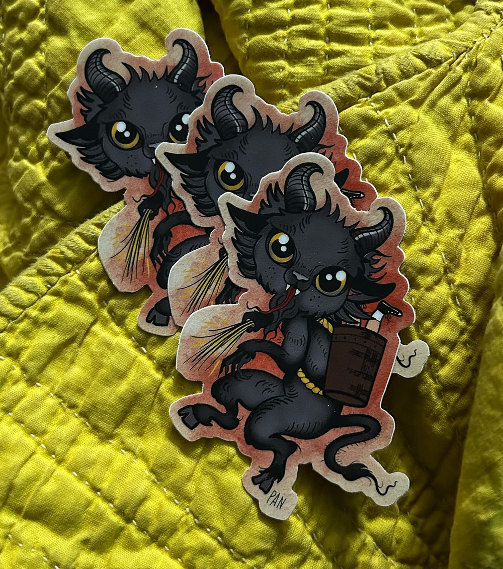 Krampus Is Coming Sticker