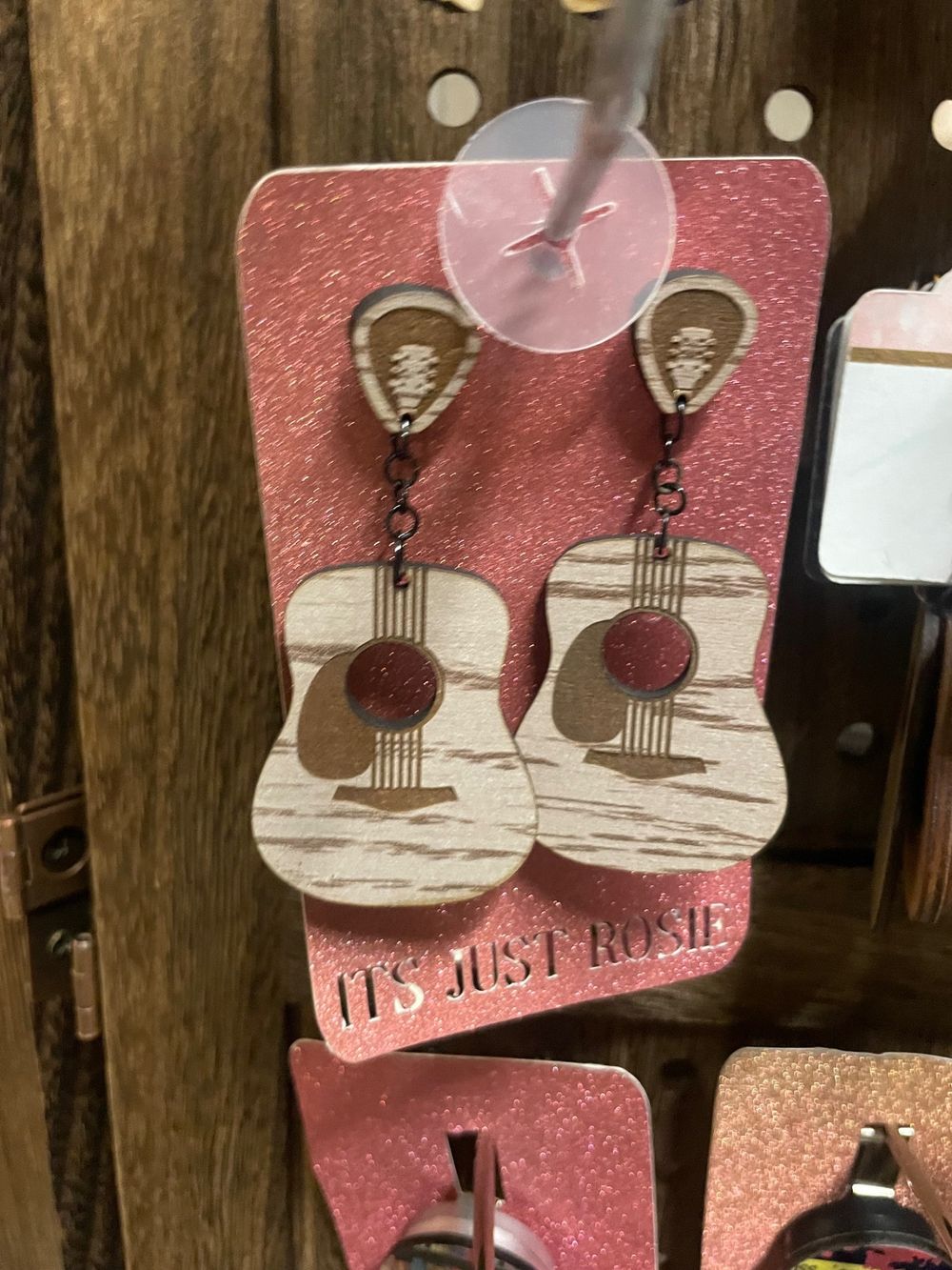 Guitar Earrings - Laser Cut Design