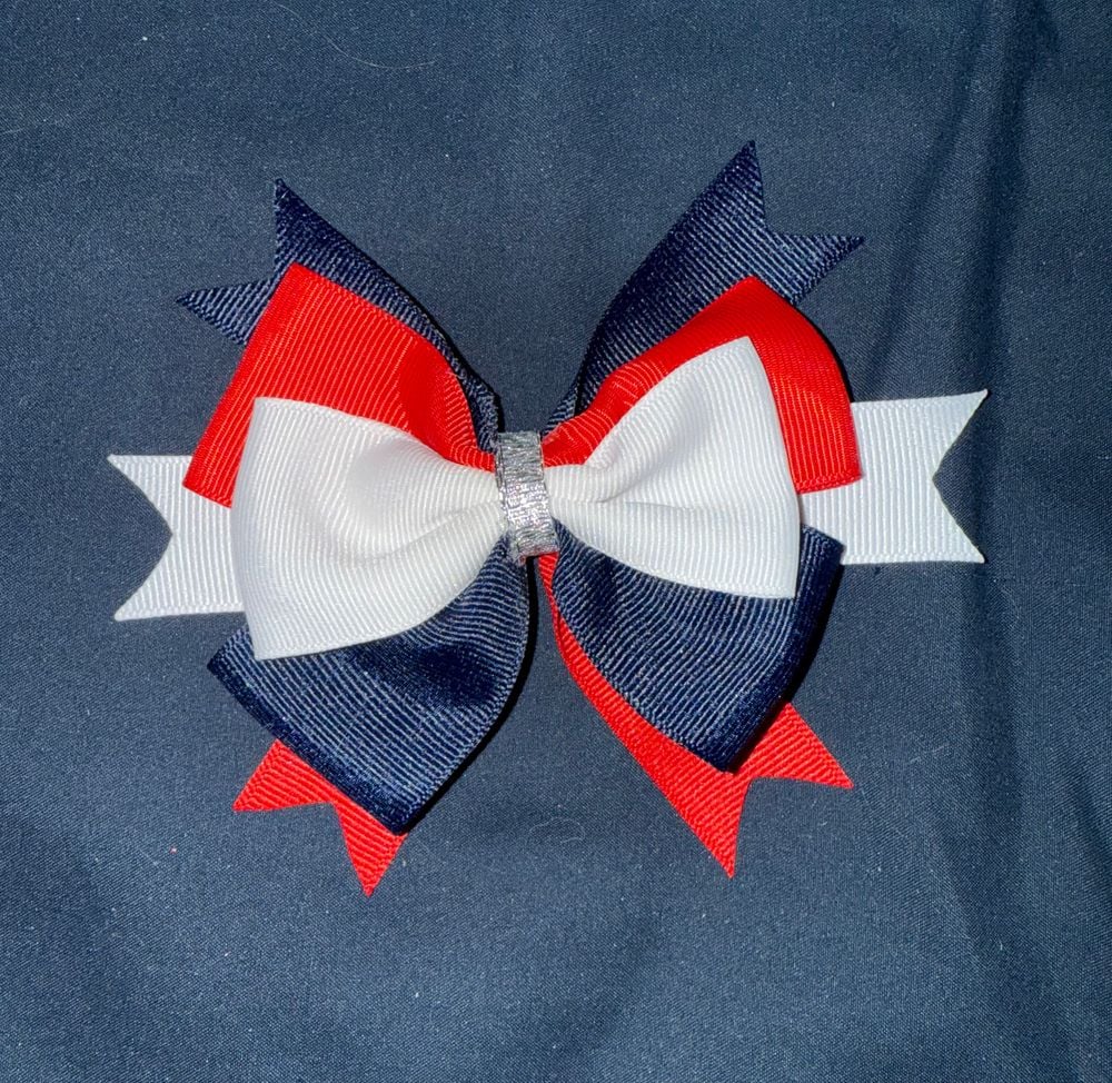 Red, White, & Blue Basic Bow