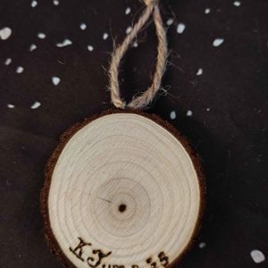 back of red flannel ornament