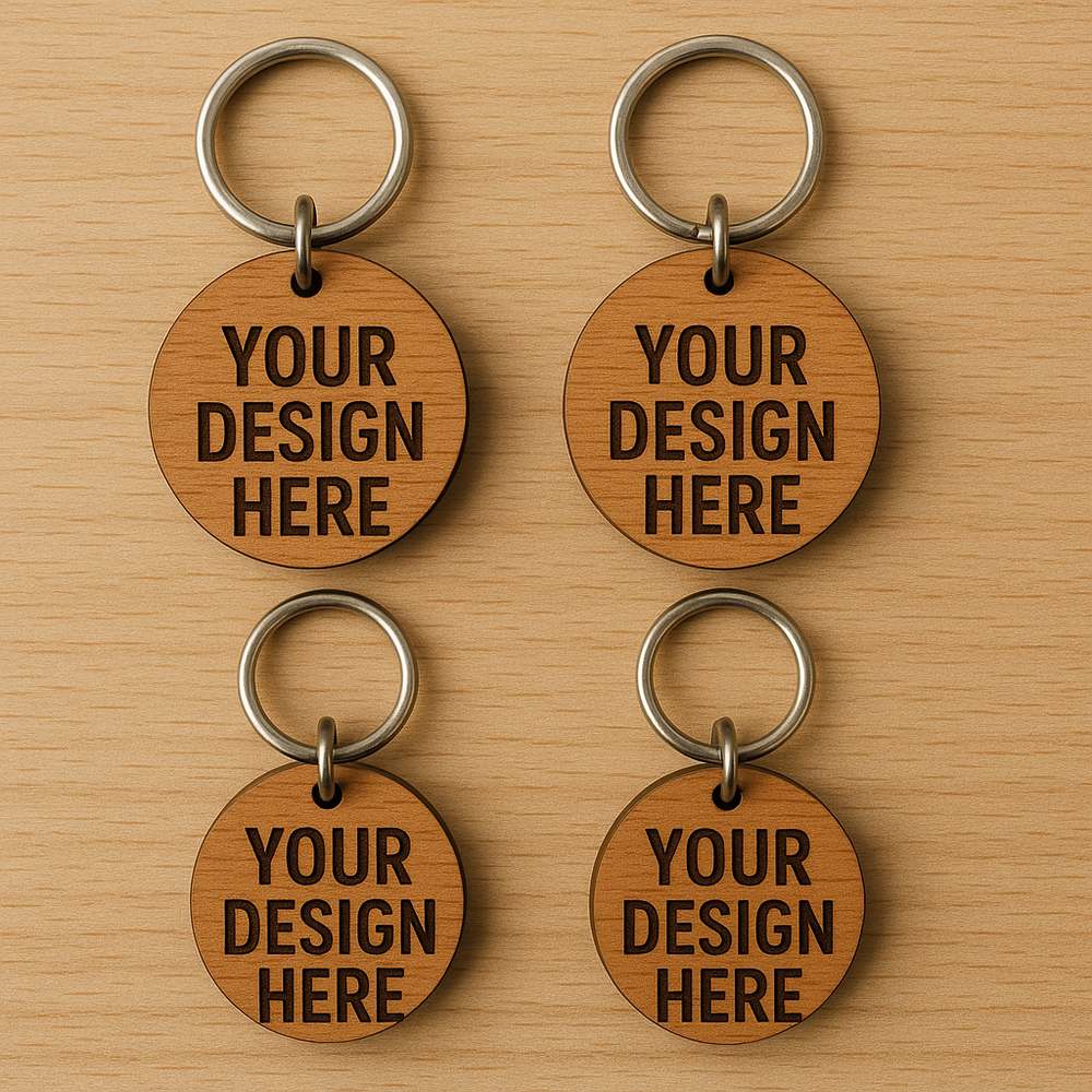 Custom Wood Keychain 