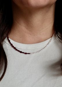 The 18" length Garnelle Necklace