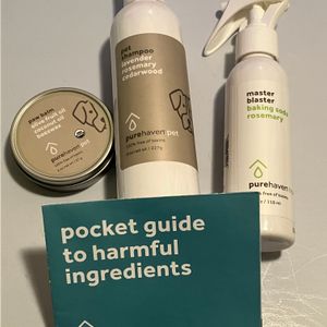 Possible selection options for single Pure Haven product. FREE pocket guide!