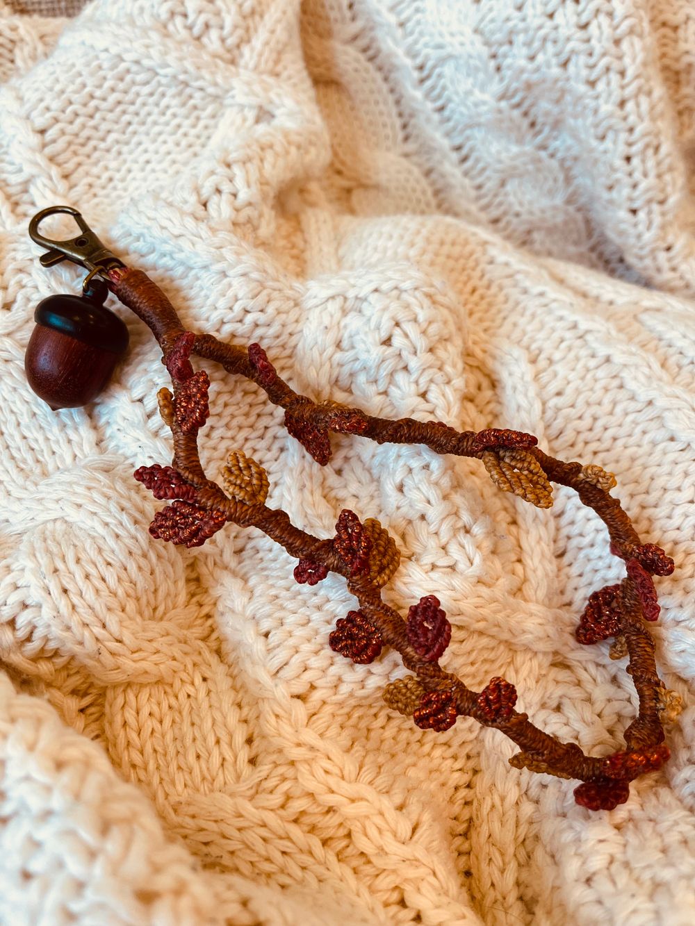 Autumnal Leaves Wristlet