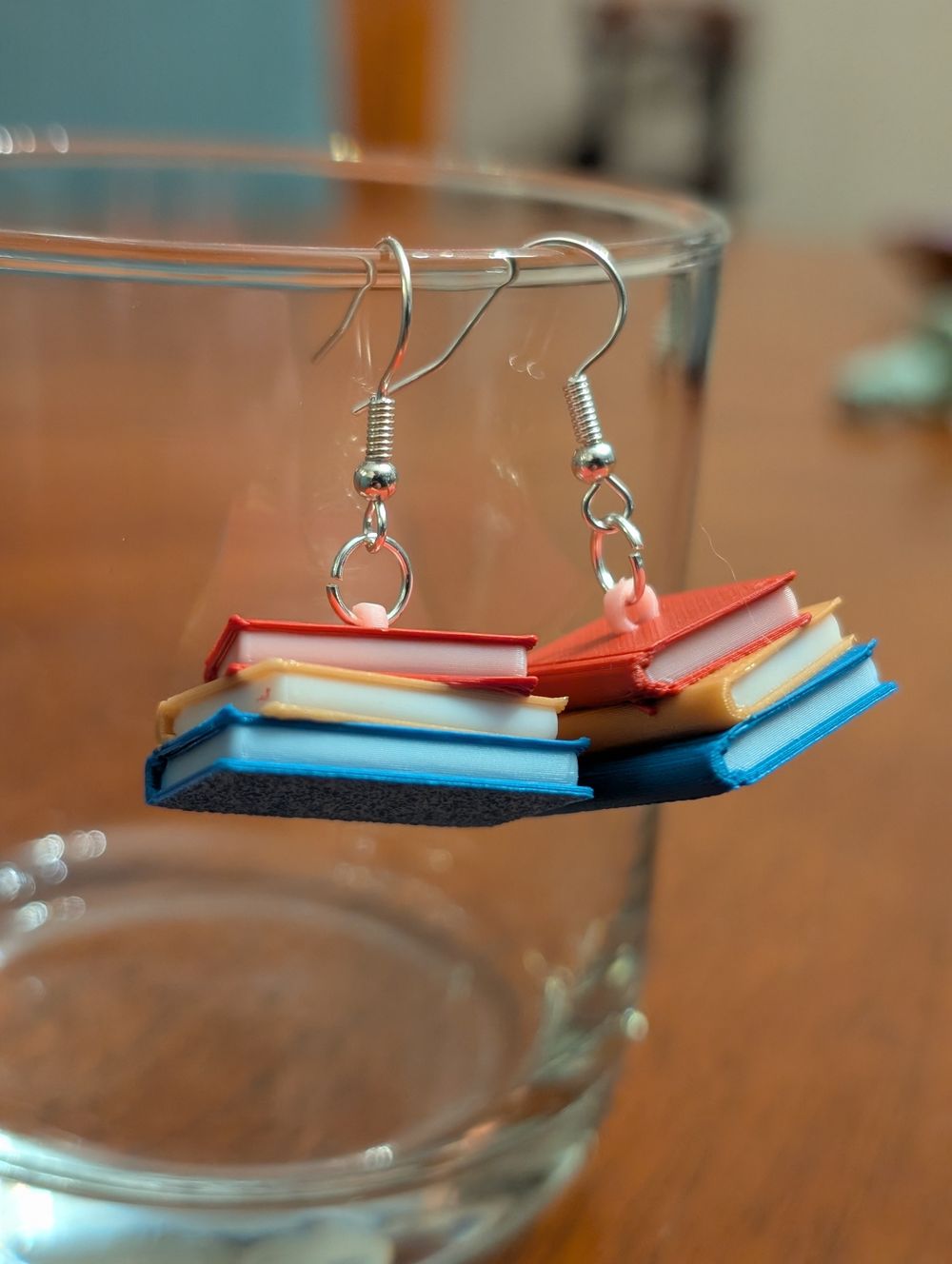 Book Stack Earring - Primary 