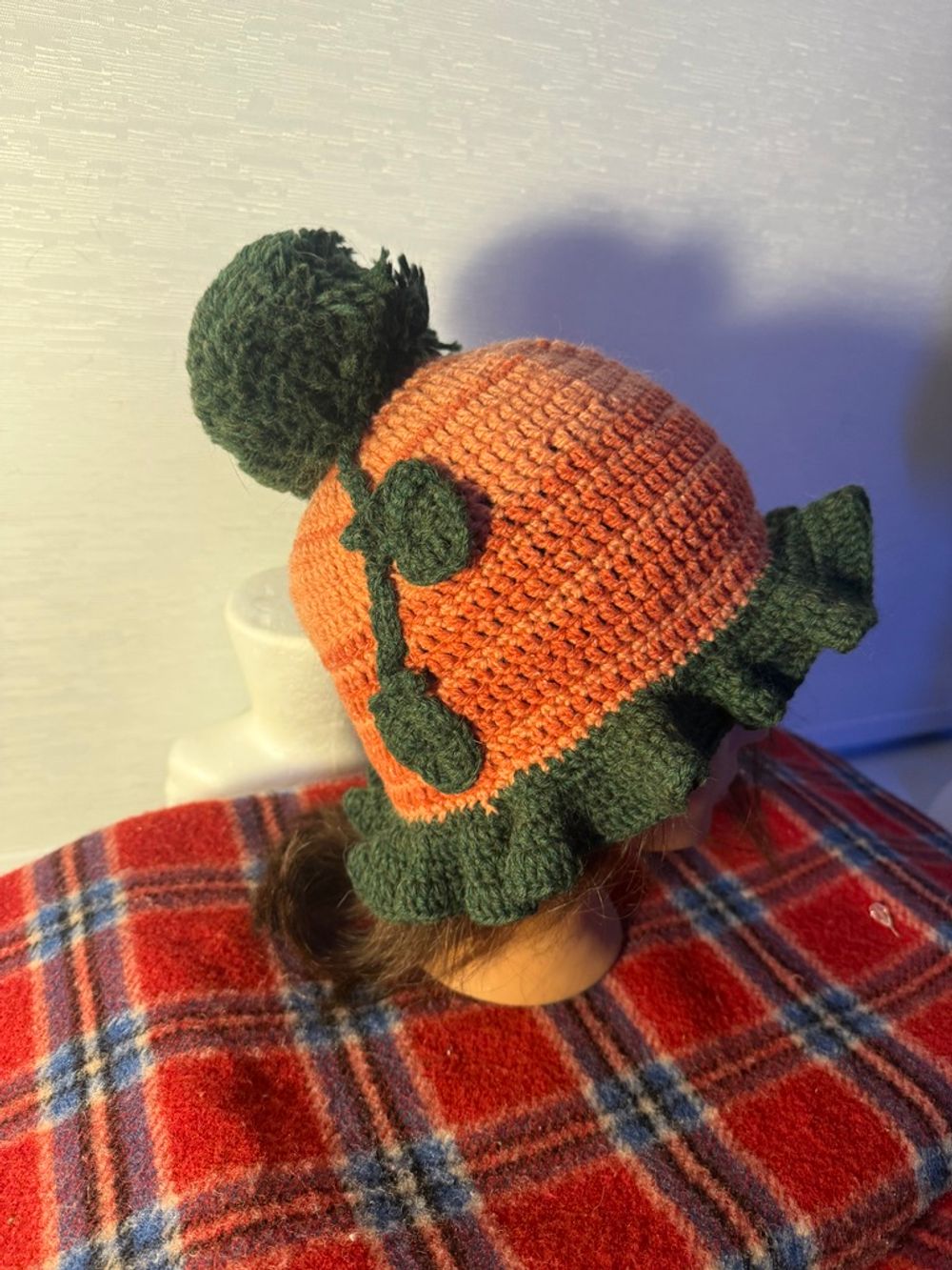 Ruffle Pumpkin Bucket Hat 