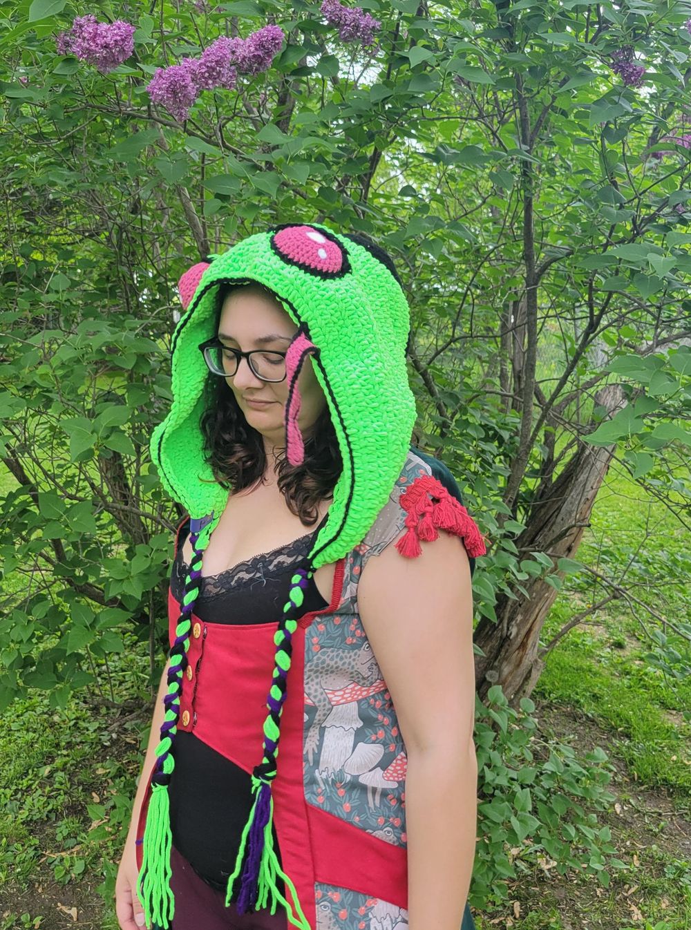 Nostalgic Cartoon Alien Hood