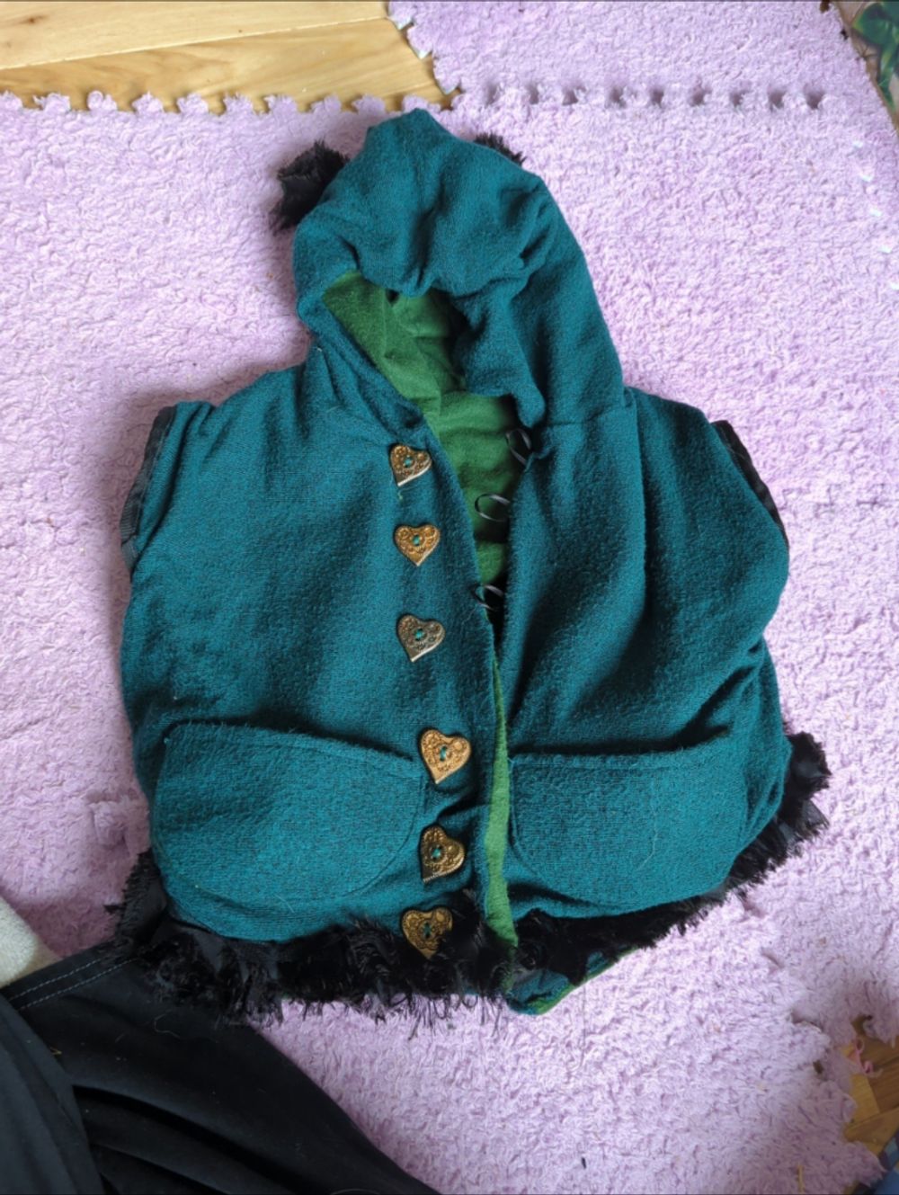 Handmade hooded vest 