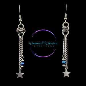 Blue bead with stars