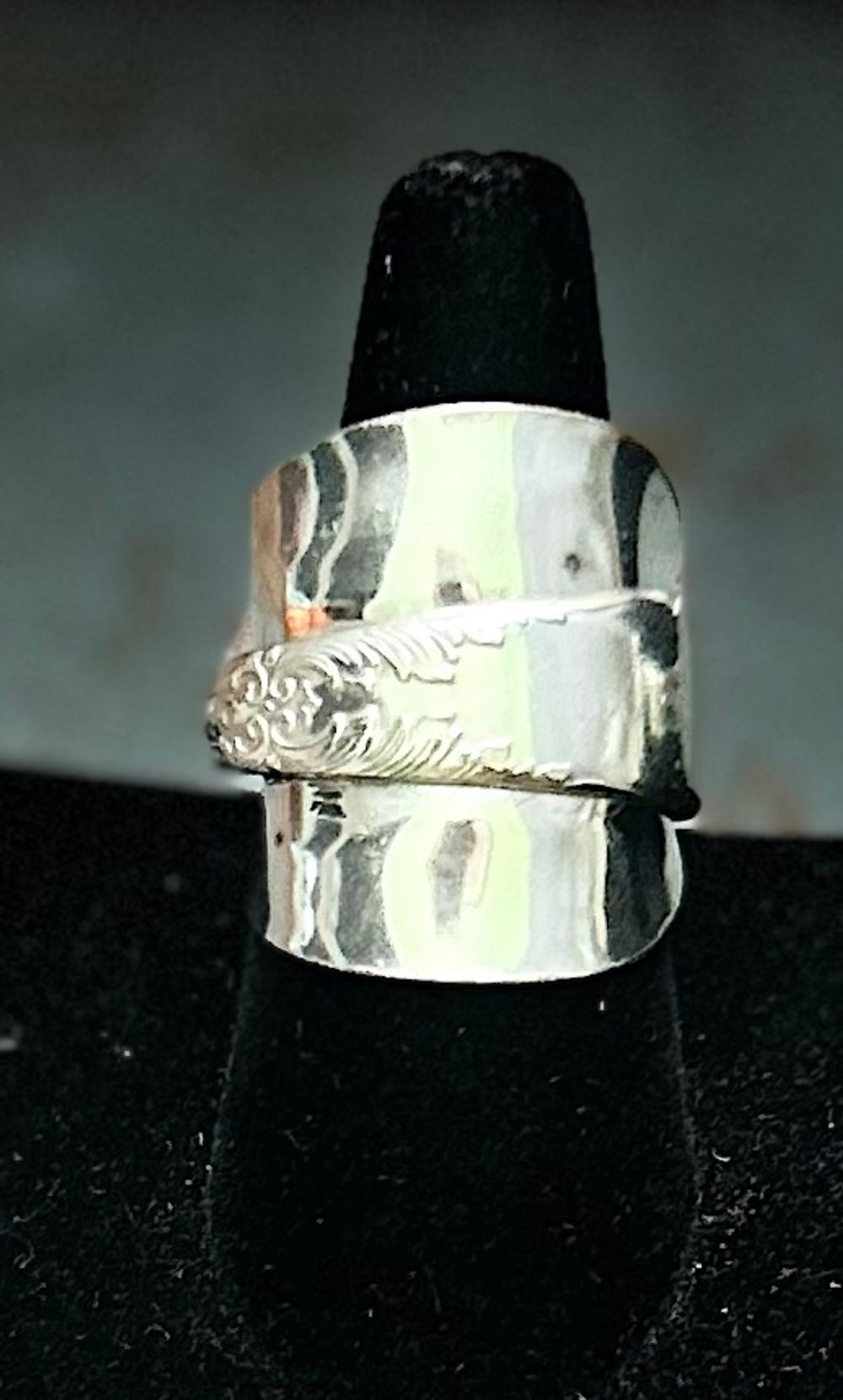 Statement Saddle Spoon Ring - Size 11