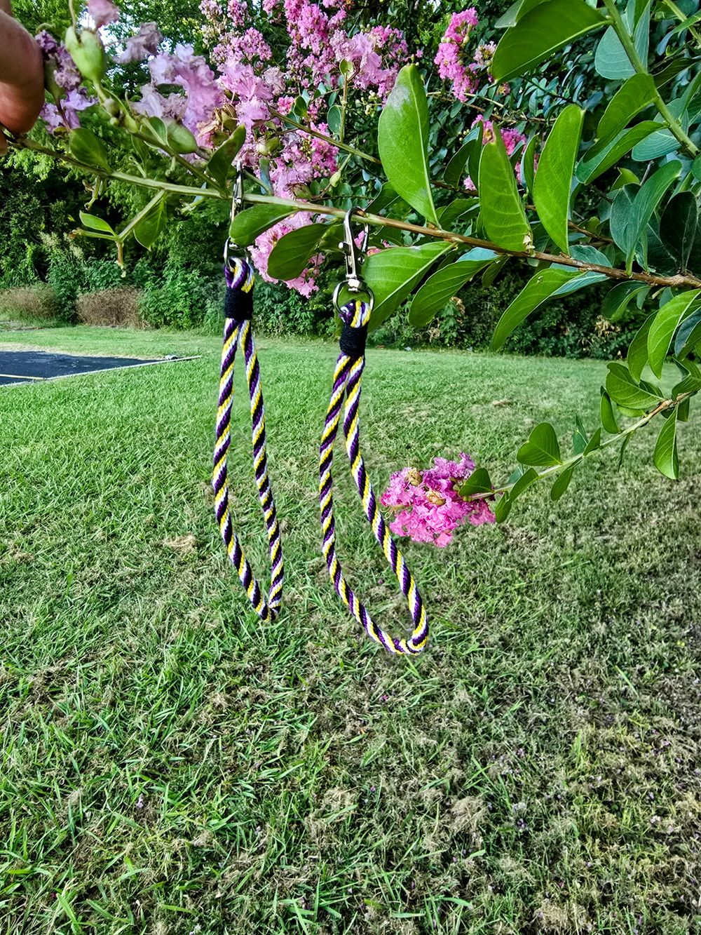 Kumihimo Wristlet, Thin 7 in LGBTQ+ non-binary colors 