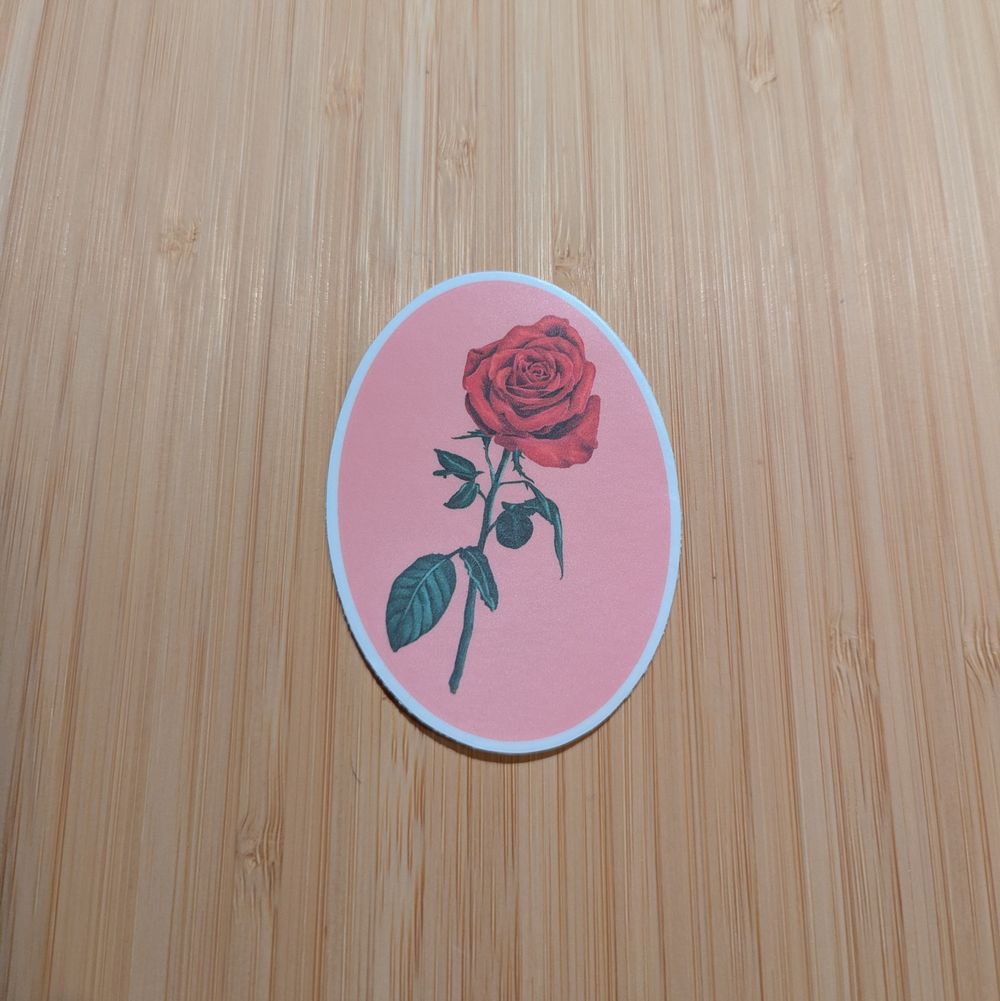Red Rose Sticker
