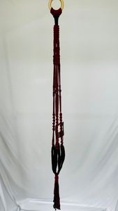 Red and black/ charcoal beading 