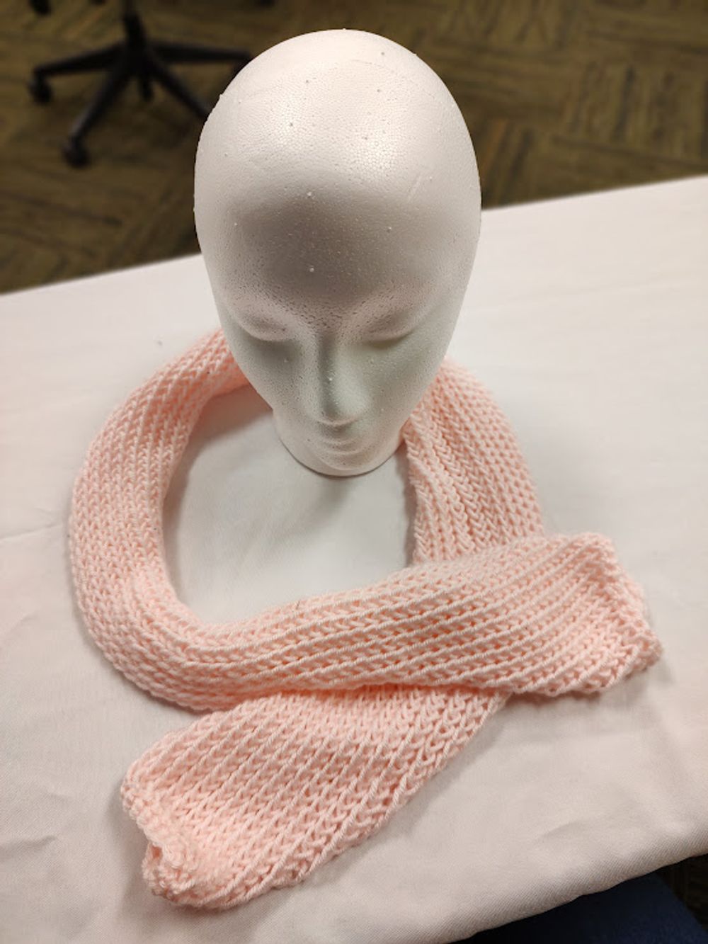 Handmade Pink Tube Scarf