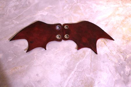 Back View Red Bat Wings