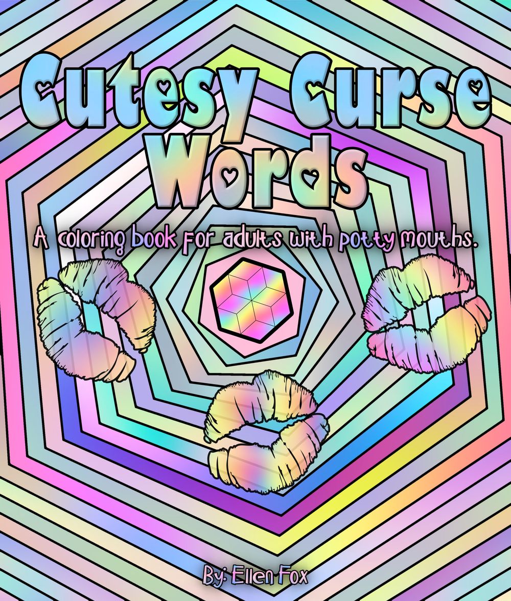 Cutesy Curse Word Adult Coloring Pages