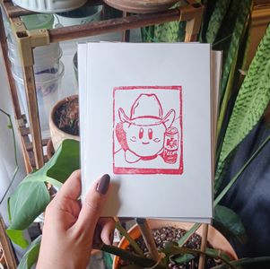 red ink on white paper