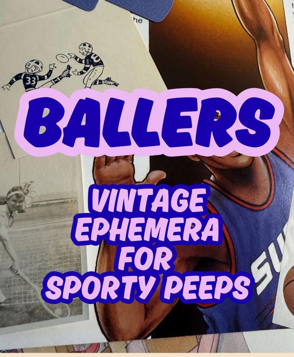 Sports Ephemera Starter Pack: BALLERS 1920's - Y2K Vintage Paper Pack