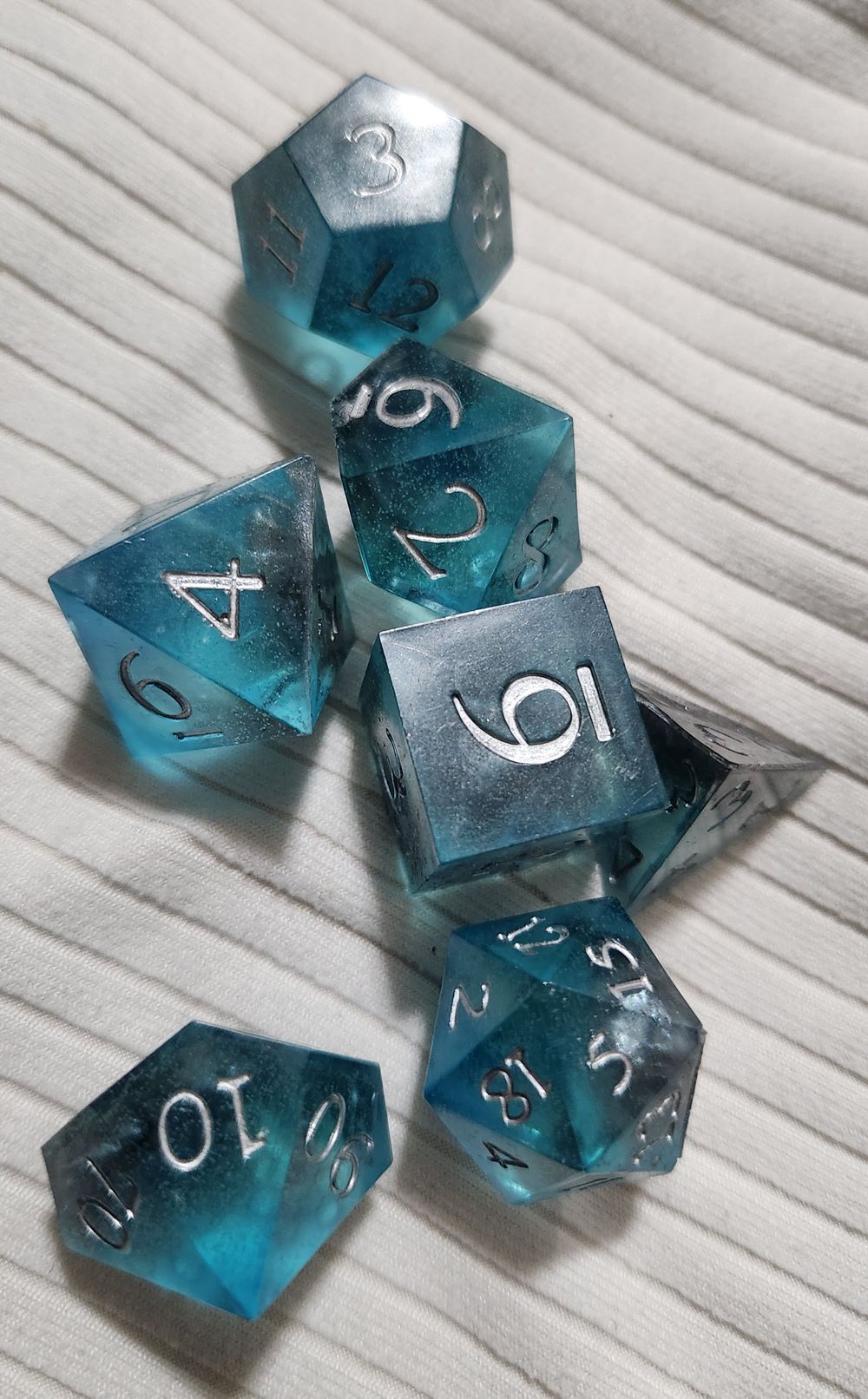 Blue dice