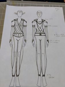 Full costume design. 