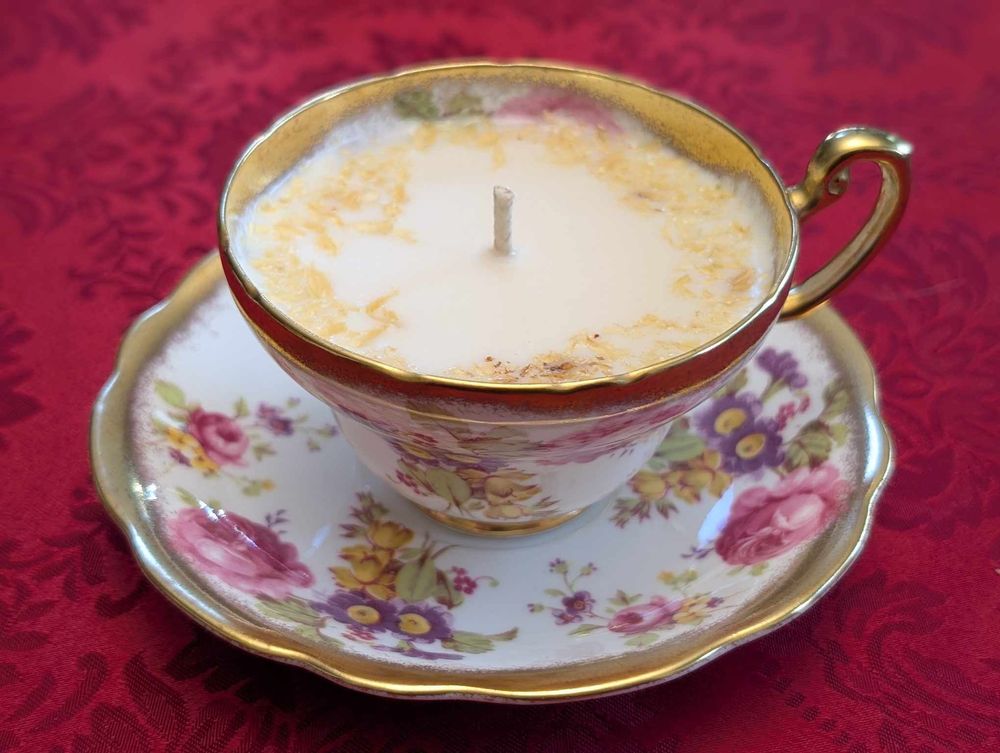 Vintage Teacup Spell Candle (Beauty)