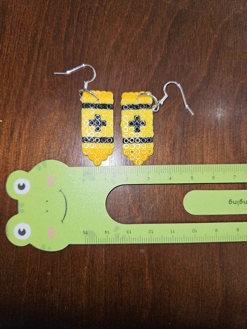 Yellow Crayon Earrings