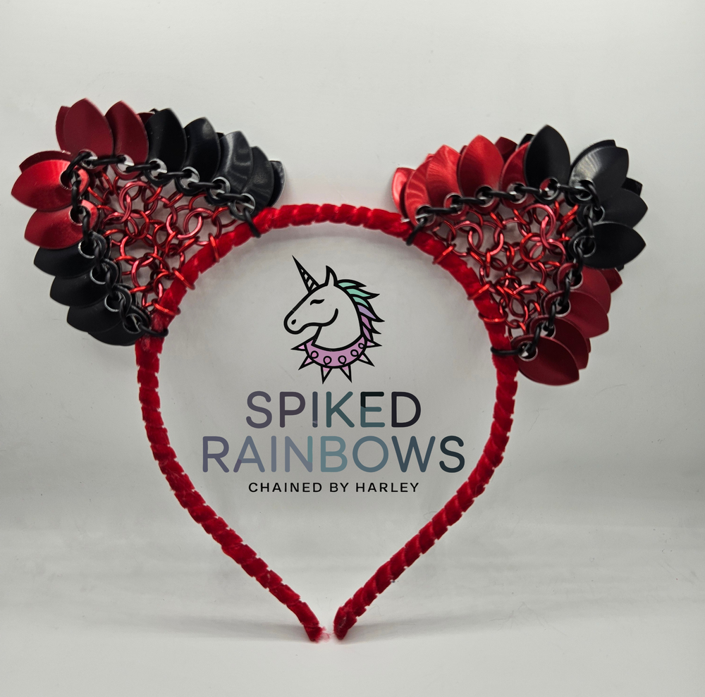 Scale-mail Cat Ear Headbands