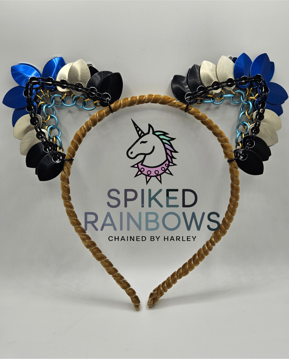 Scale-mail Cat Ear Headbands