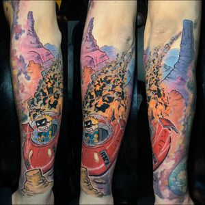Spaceman Spiff crash landing
