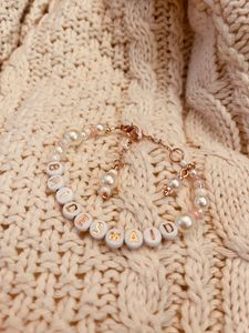 The Blushing Bridesmaid Pearl Friendship Bracelet