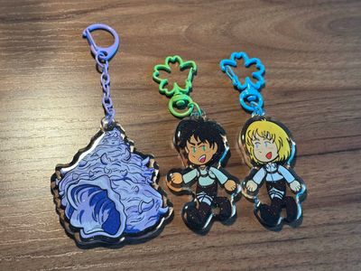 Eren, Armin and Seashell trio together! (Bundle available separately!)