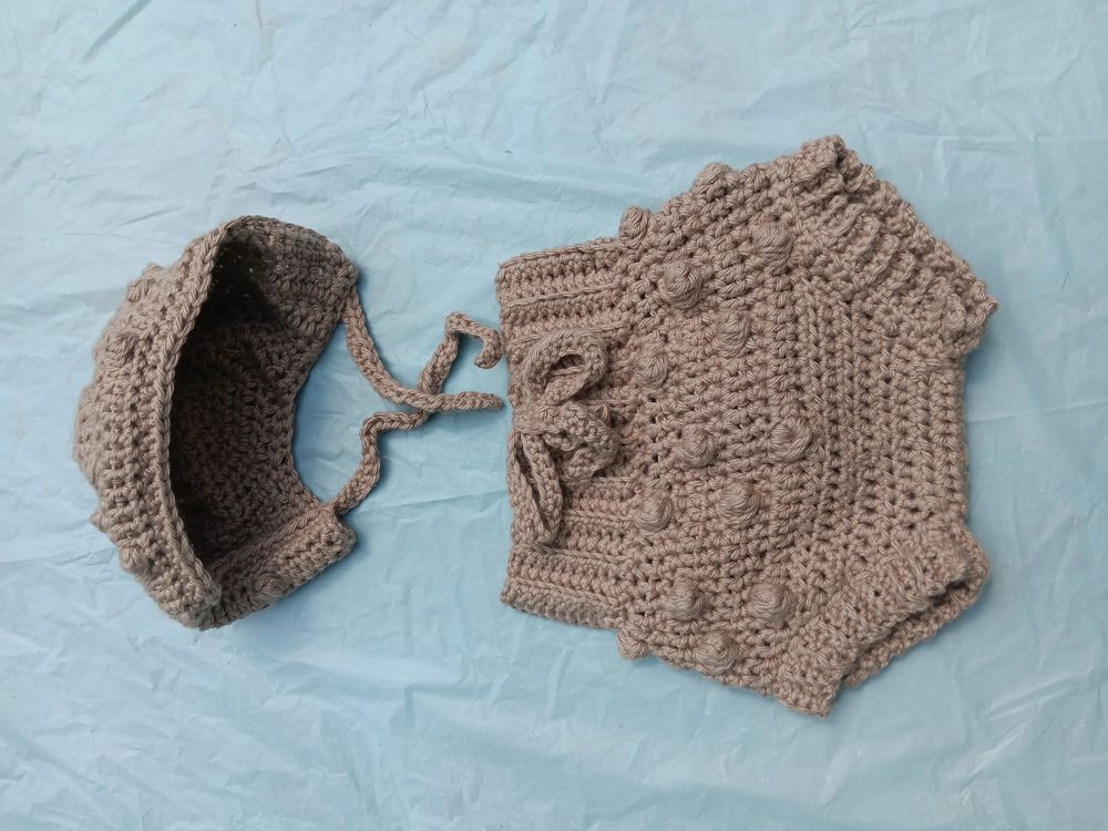 Baby Bloomer & Bonnet
