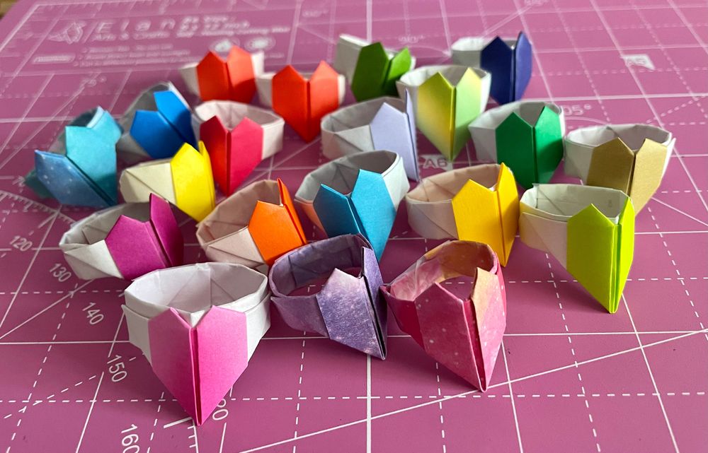 Taylor Swift inspired Paper Rings Set of 13