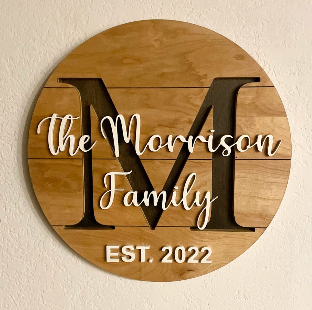 Customized Family Name Sign