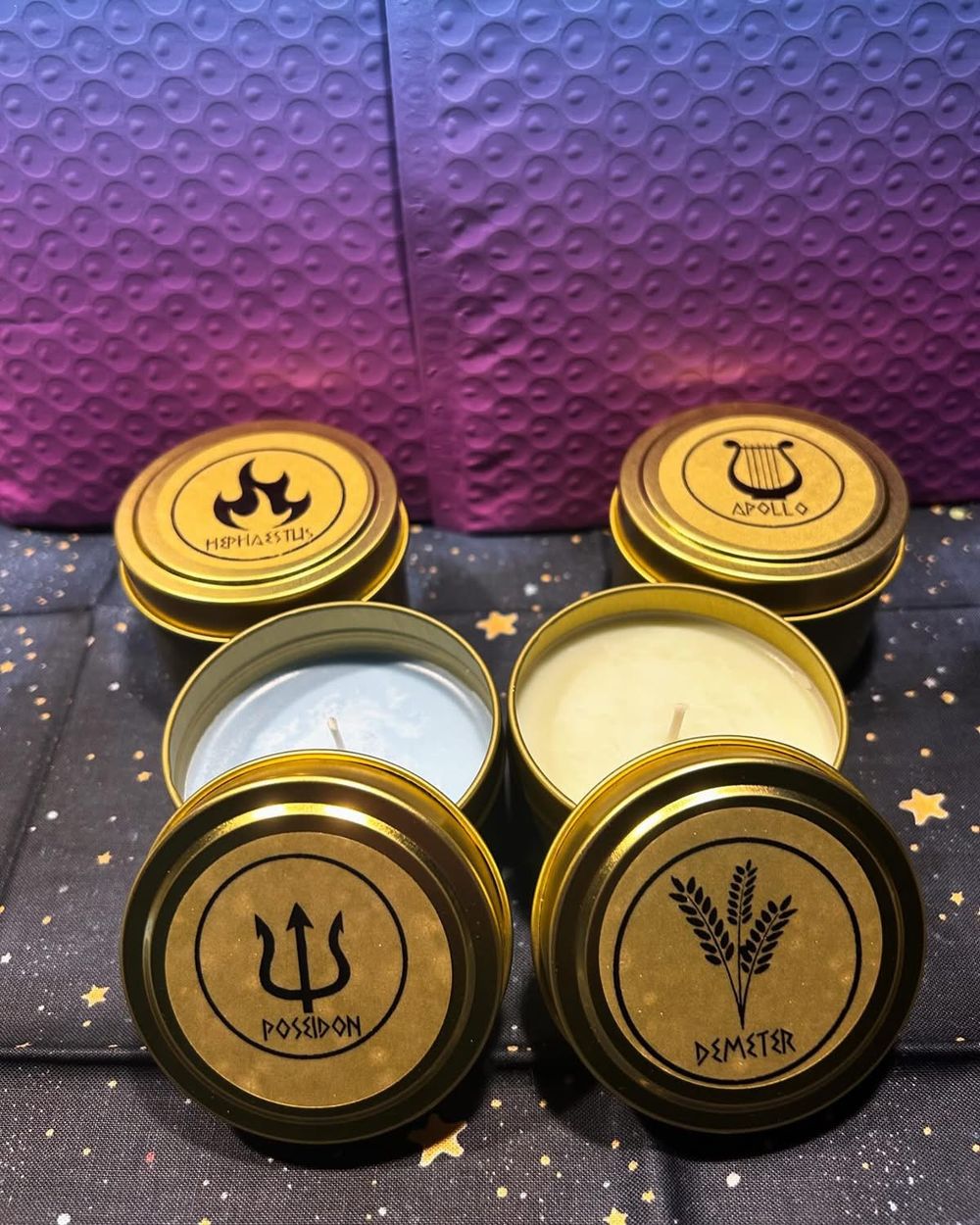 Greek Gods Percy Jackson Inspired Candles