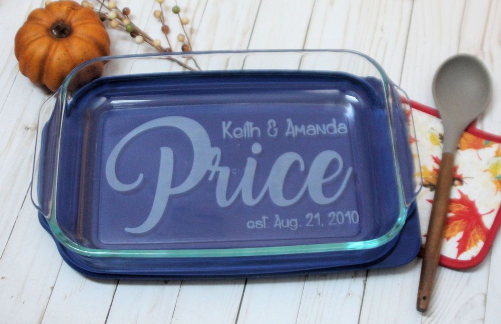 Personalized Wedding Baking pan 9x13