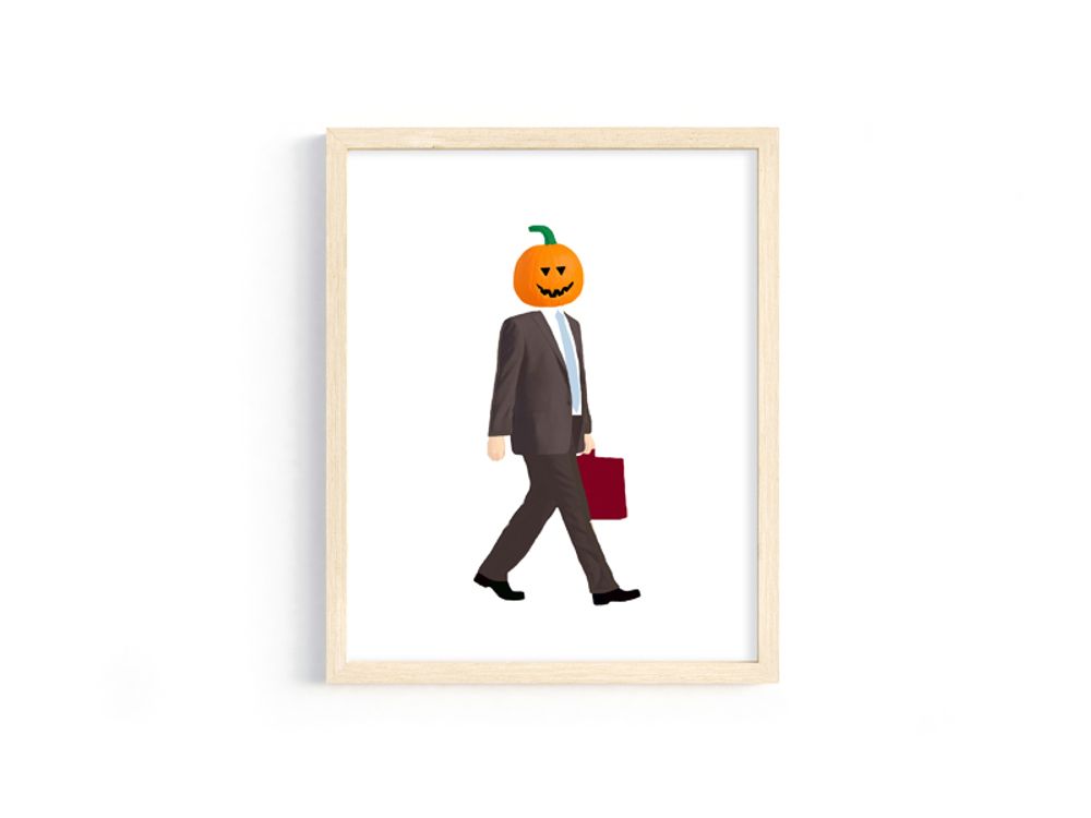 The Office Dwight Schrute Pumpkin Head 8x10 Digital Download