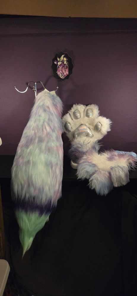 Fursuit Hand-Footpaws+Tails/Ears -Premade Ready to Ship 