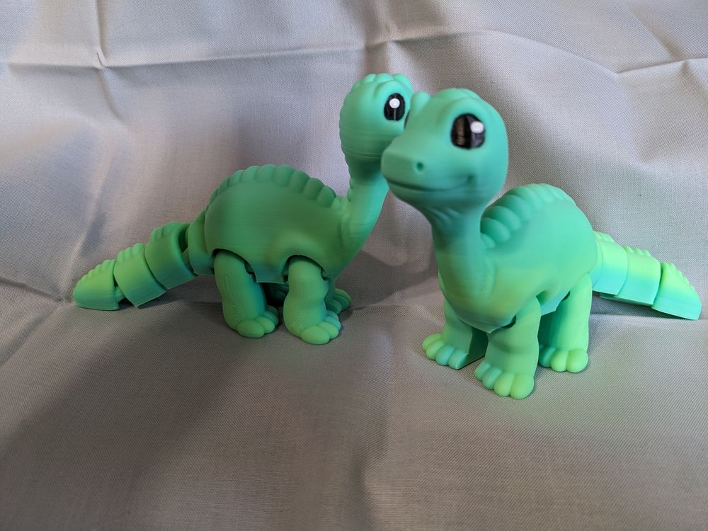 3D printed Brontosaur