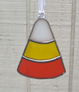 Stained Glass Candy Corn Ornament