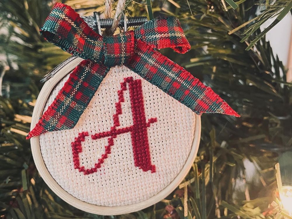3” Custom Initial Ornament