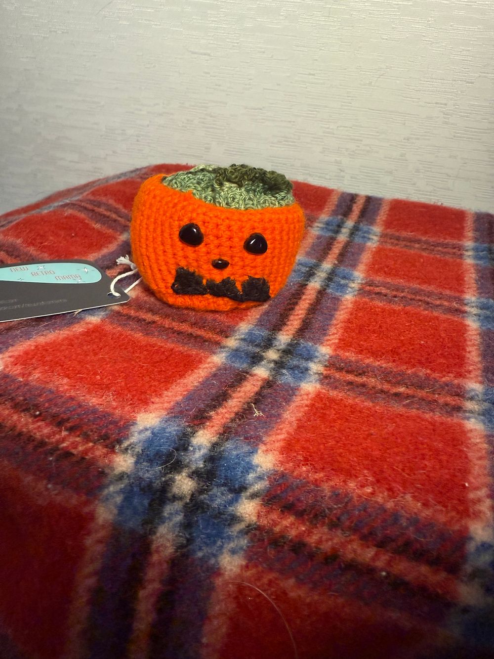 Shocked Jack-O-Lantern Coaster Set with Variegated Green Coasters