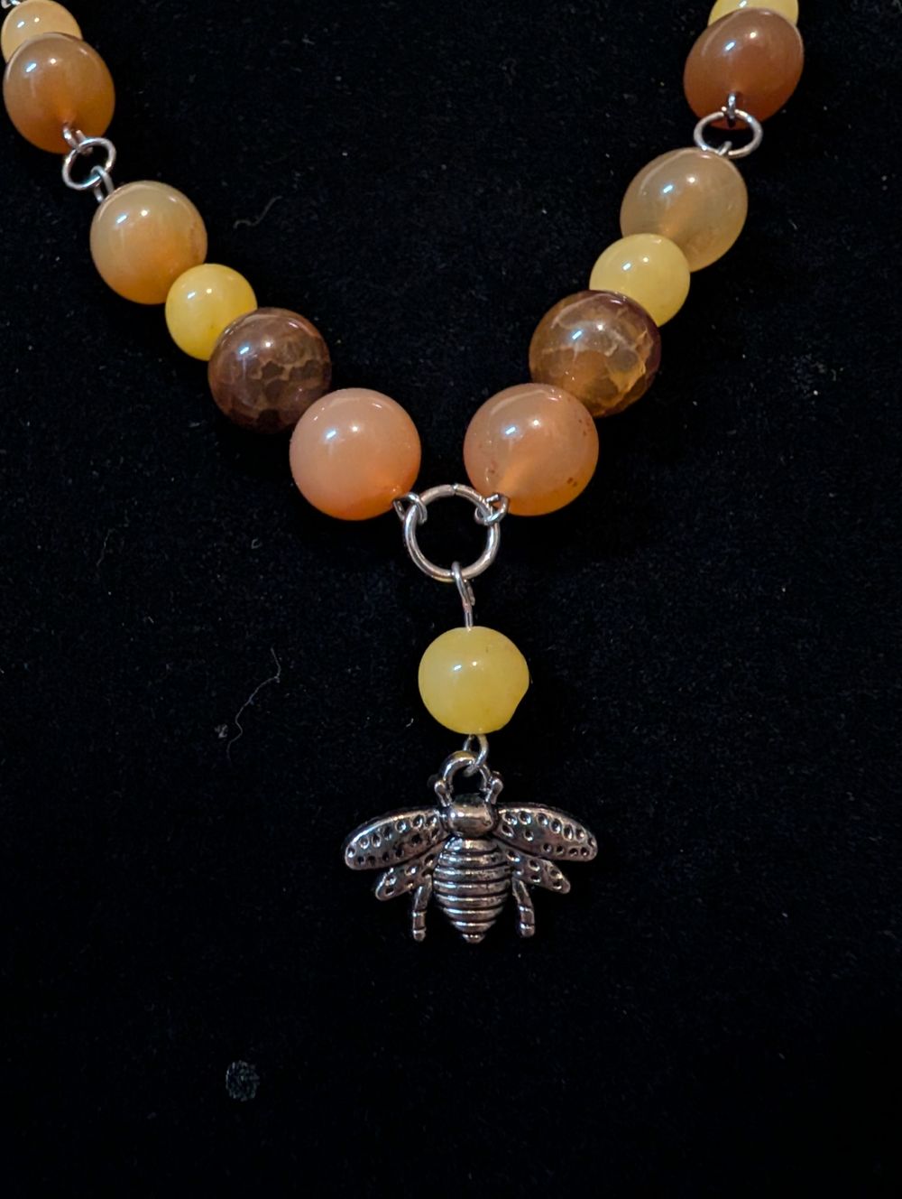 Bumble Bee Quartz Necklace