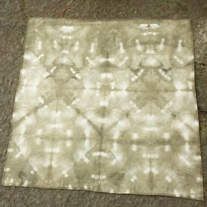 Clipped Triangles & Diamonds dyed with Red Onion skins and iron